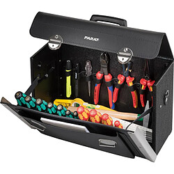 Parat Sacoche à outils cuir Sac à outils en cuir - Résistant à l'usure et à l'humidité - Corps renforcé - Base stable