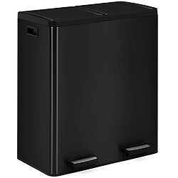 Idmarket Poubelle cuisine noir