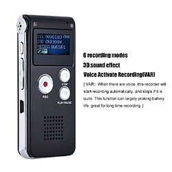 Acheter Dictaphone Professionnel USB 8GB Avec Enregistreur Vocal, Lecteur MP3 WAV et Fonction VAR ROM 4 Go Gris YONIS