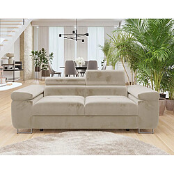 Bestmobilier Canapé droit Pablo - Beige
