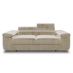 Bestmobilier Canapé droit Pablo - Beige