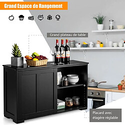 Helloshop26 Buffet cuisine MDF - Noir