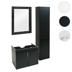 MENDLER Ensemble Salle de Bain MVG Mélaminé Noir
