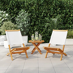 vidaXL Chaises de jardin, lot de 2