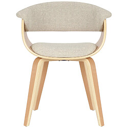 Avis Decoshop26 chaises de salle à manger rétro - Marron