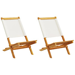 vidaXL Chaises de jardin, lot de 2