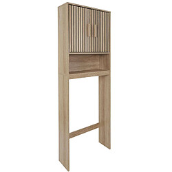 The Home Deco Factory Meuble dessus WC Saulk en bois - Marron pas cher