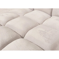 Mendler Fauteuil de sol velours - Gris pas cher