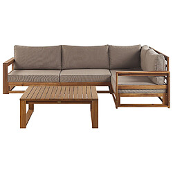 Acheter Beliani Lounge jardin TIMOR bois acacia