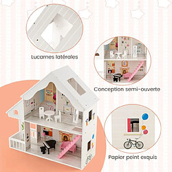 Maison de poupée helloshop26 - Blanc