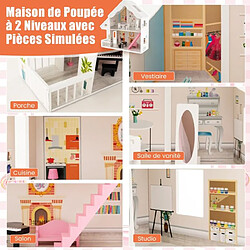 Maison de poupée helloshop26 - Blanc