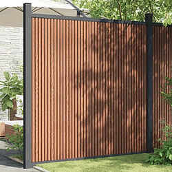 Vidaxl Clôture De Jardin Avec Dessus En Cercle Acier 6 M Noir VIDAXL