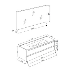 Acheter Kiamami valentina meuble salle de bain Berlin - Chêne
