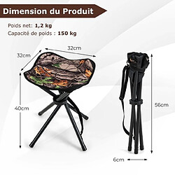 helloshop26 Tabourets de camping pliants - Camouflage