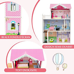 Maison de poupée helloshop26 - Rose