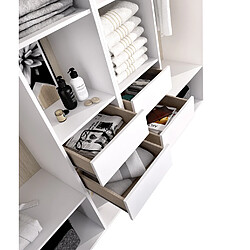 Avis Pegane Dressing ouvert - Chêne/blanc