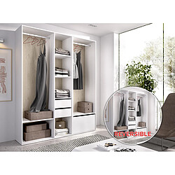 Pegane Ensemble dressing - Blanc chêne pas cher
