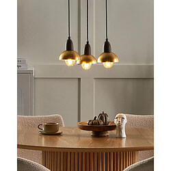 Beliani Lampe suspension CASTALY - Métal laiton