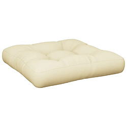 vidaXL Coussin de palette Crème 60 x 61,5 cm