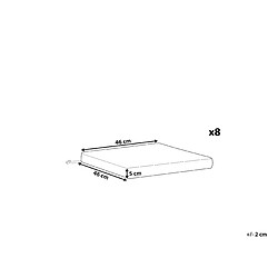 Avis BELIANI Coussins SASSARI Blanc cassé (Lot de 8)
