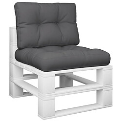 Avis vidaXL Coussins de palette - Anthracite