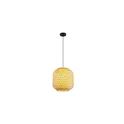 Acheter ICONIK INTERIOR Lampe de plafond en bambou - Lampe suspendue de style Boho Bali - Ubon Bois naturel