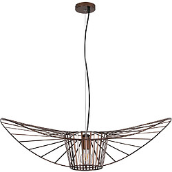 ICONIK INTERIOR Lampe de Plafond - Lampe Suspendue Design Pamela - 100cm - Vertical Marron