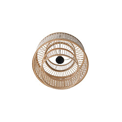ICONIK INTERIOR Lustre de plafond en rotin - Suspension de style Boho Bali - Yei Naturel pas cher