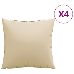 vidaXL Coussins de canapé - Beige
