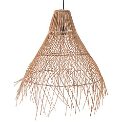ICONIK INTERIOR Lampe de plafond en rotin - Lampe suspendue de stile Boho Bali - Trui Naturel