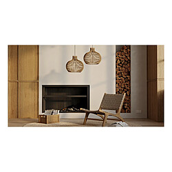 Acheter ICONIK INTERIOR Lampe de plafond en rotin - Lampe suspendue au stile Boho Bali - Elan Naturel