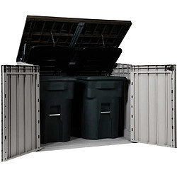 Toomax Coffre de jardin Storaway Plus - gris taupe/marron