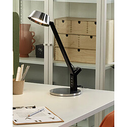 Beliani Lampe de bureau Chamaeleon - Argenté