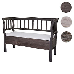 MENDLER Banc T207 Bois Gris-Brun