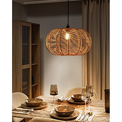 BELIANI KIBI Lampe Suspension Rotin Naturel