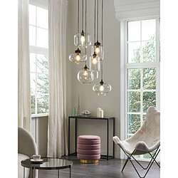 Beliani Lampe Suspension Bemboka Verre