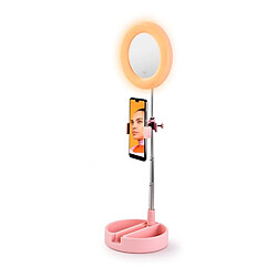 Yoghi Miroir de salle de bain lumineux - Rose