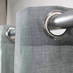 Thedecofactory QUARTZ - Rideau en coton effet brilliant argent 140x250