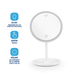 Yoghi Miroir salle de bain LED Bluetooth - Blanc