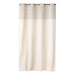 Douceur D'Interieur Rideau à œillets CANNA - Coton recyclé GRS - 140 x 240 cm - Ecru