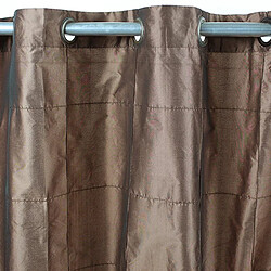 Thedecofactory WILLIAM - Rideau en taffetas moka 150x250