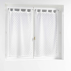 Douceur D'Interieur Paire de voilages Adèle - 60 x 120 cm - Blanc