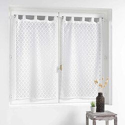 Douceur D'Interieur Paire de voilages Adèle - 60 x 120 cm - Blanc