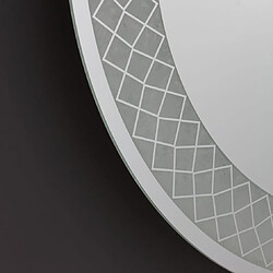 Acheter Kiamami valentina Miroir de salle de bain LED rond - Gris