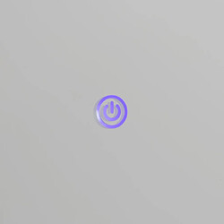 Kiamami valentina Miroir salle de bain LED rond - Gris pas cher