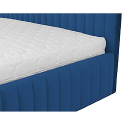 Bestmobilier Sommier Stuart - Bleu marine pas cher