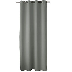 Avis Toilinux Lot de 2 Rideaux unis occultants avec œillets - 140 x 240 cm - Gris