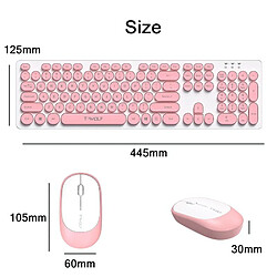 Yonis Pack clavier souris sans fil - Bleu