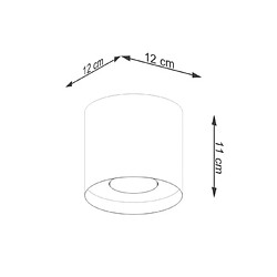 Sollux Mika - Downlight rond minimaliste noir pas cher