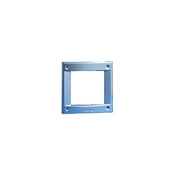 Comelit 3161/1A Cadre aluminium gris Vandalcom - Protection platine 1 module - Montage encastré/saillie - Anti-vandale